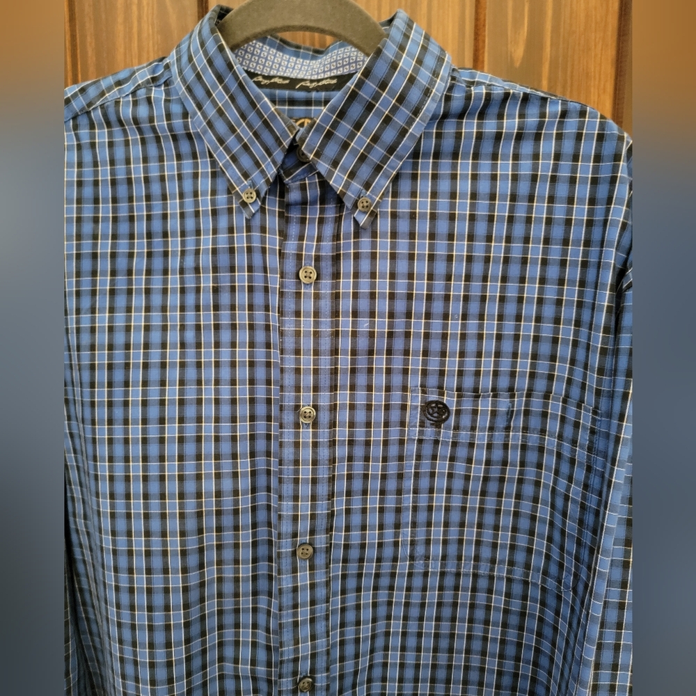 George Strait Wrangler Mens long-sleeved dress shirt - Picture 5 of 11